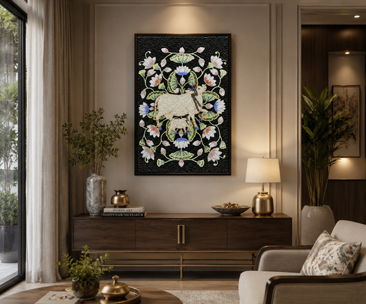 Lotus Reverie in Pichwai Art